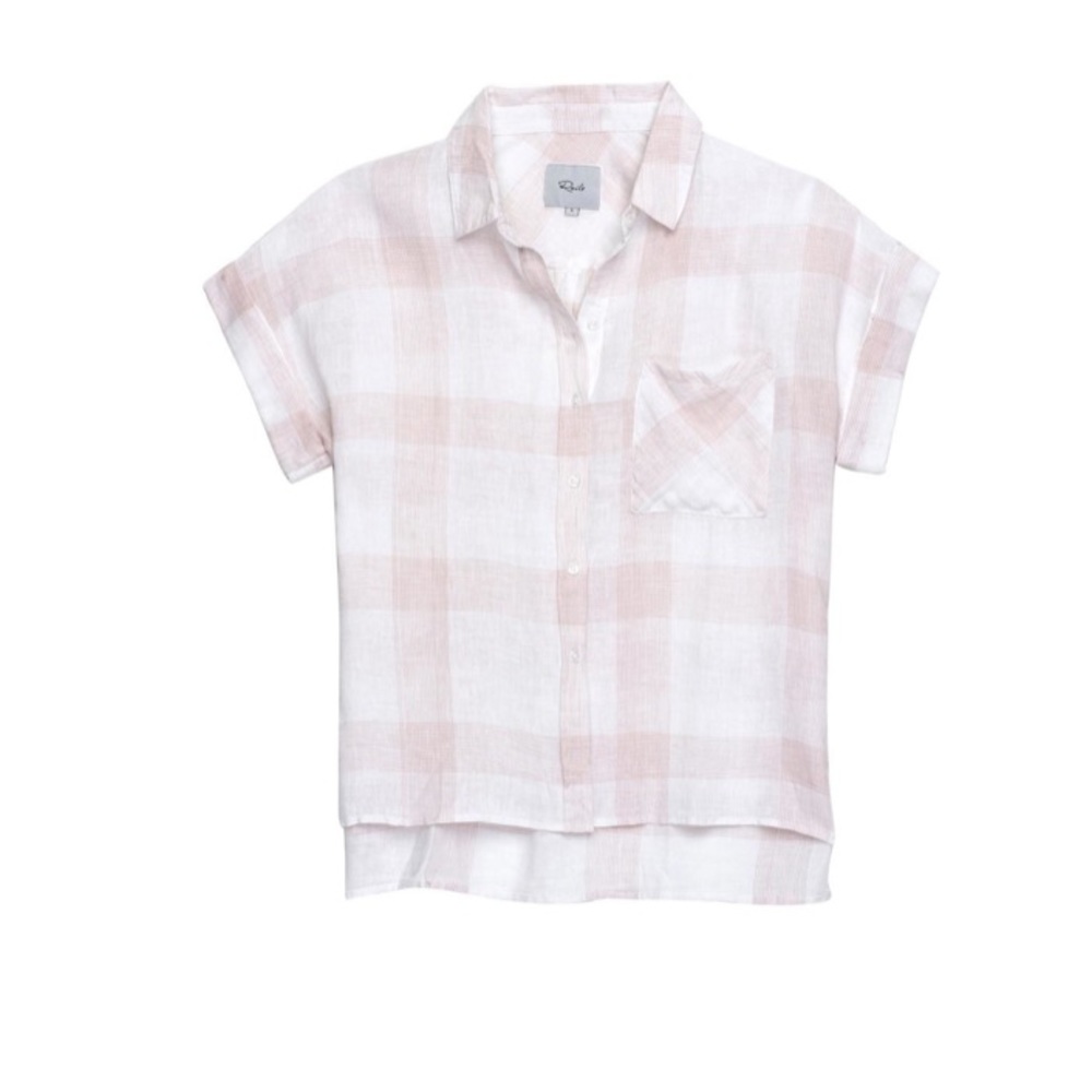 Rails Whitney Shirt White/Blush size small